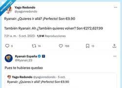 Enlace a @Ryanair_ES sigue troleando en el aire y en twitter
