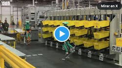 Enlace a Amazon estaría probando estos robots en sus almacenes para sustituir a personal humano