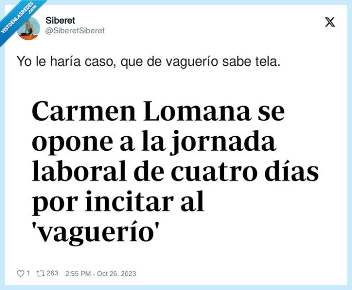 1474401 - Carmen Lomana hablando de vaguerío, por @SiberetSiberet