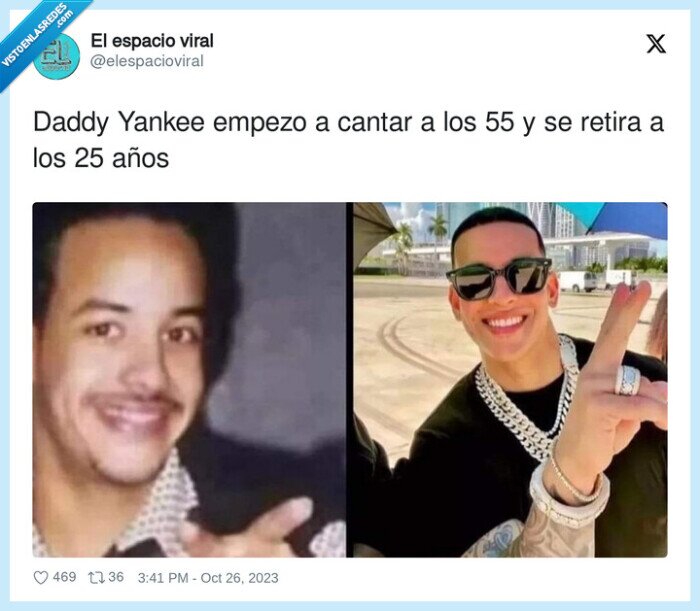 1474444 - Daddy Yankee es otro Benjamin Button, por @elespacioviral