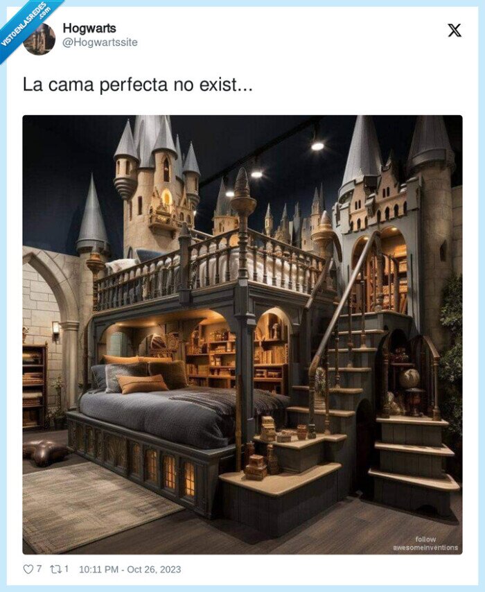 cama,perfecta,hogwarts,harry potter