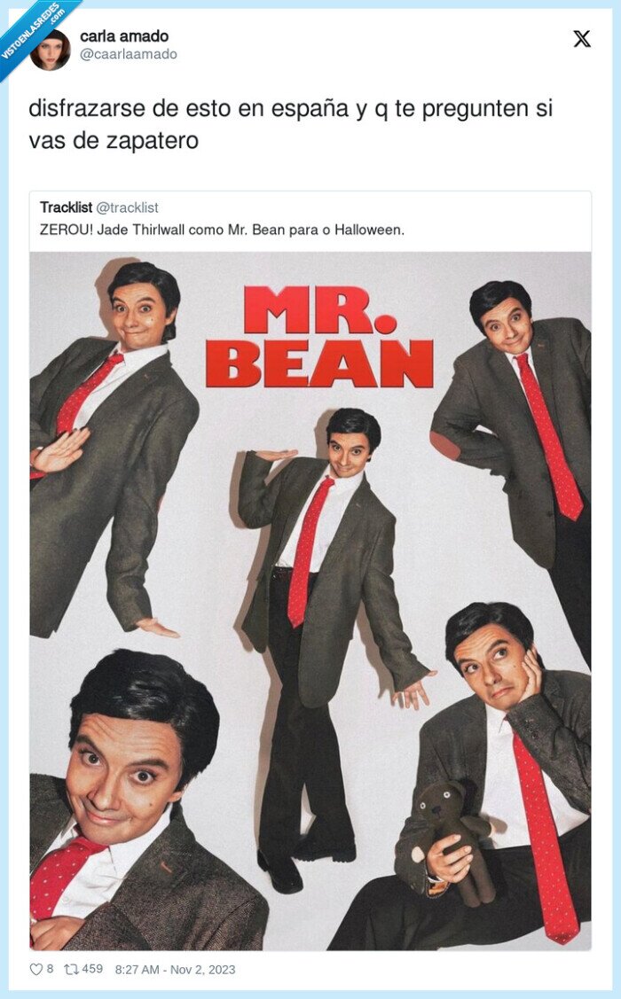 1477089 - Cuando Mr Bean se disfraza de Zapatero, por @caarlaamado