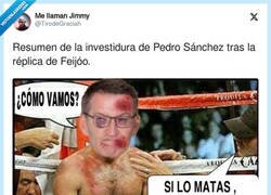 Enlace a Resumen de la investidura de Pedro Sánchez tras la réplica de Feijóo