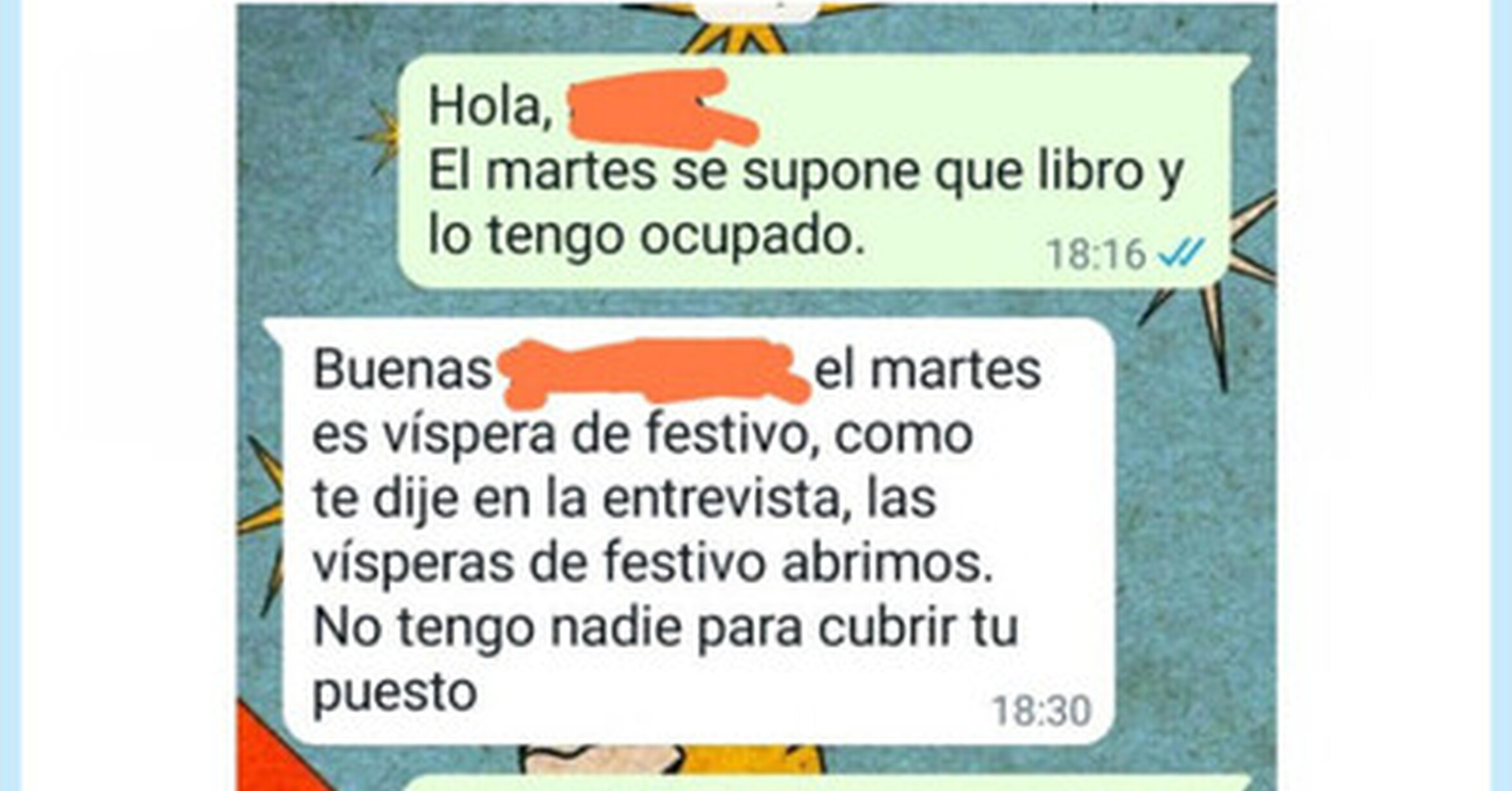 VEF > Visto en las Redes > Cuando te sabes las leyes y tu jefe tiene