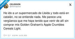 Enlace a Golden Graham's Apple Crumbles Cereals Light, por @chemapizca