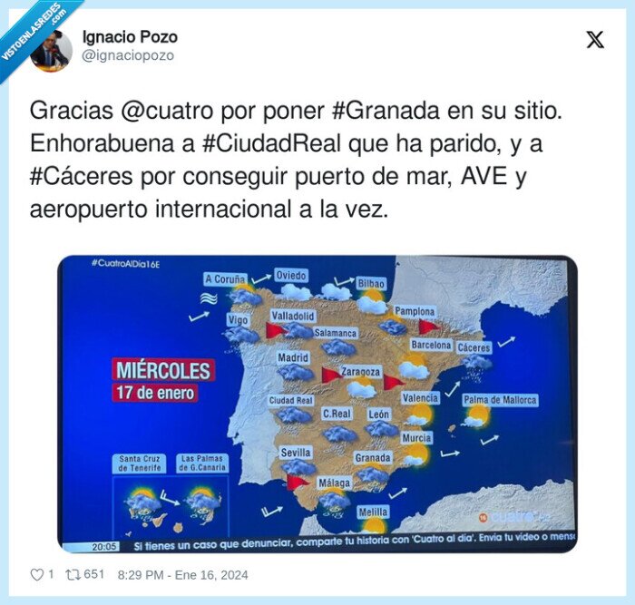 1515593 - Un americano situando las ciudades en España, por @ignaciopozo