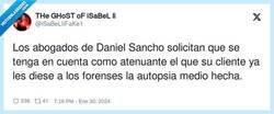 Enlace a Qué buena persona es Daniel Sancho, por @iSaBeLIiFaKe1