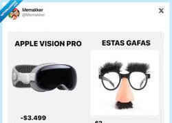 Enlace a Apple Visio Pro vs Gafas con bigote, por @Memakker