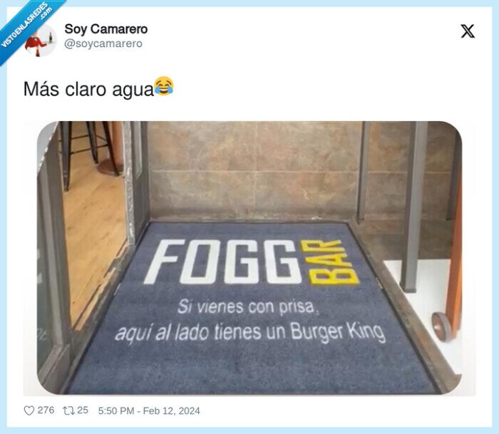 felpudo,fogg bar,burger king