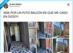 Enlace a En Barcelona ya alquilan balcones como habitaciones, por @EkonMolina