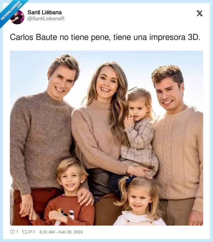 1540012 - El hijo de Carlos Baute se parece más a Carlos Baute que Carlos Baute, por @SantiLiebanaR