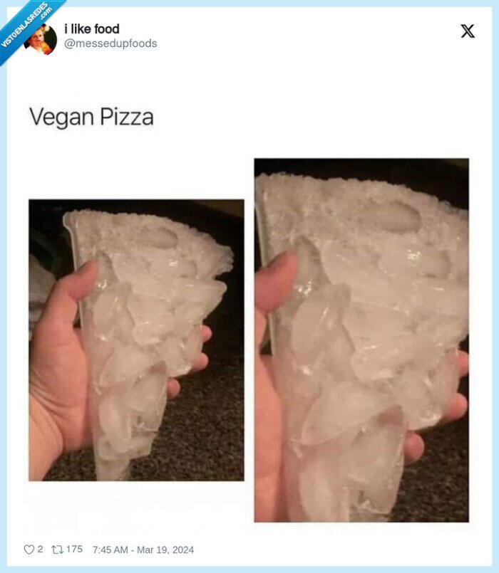 hambre,pizza,vegana,hielo