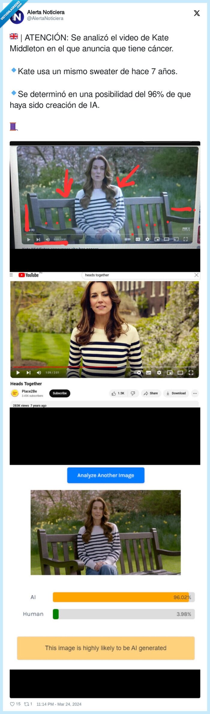 1553890 - Analizan el video de Kate Middleton en el que anuncia que tiene cáncer y es un WTF lo que descubren