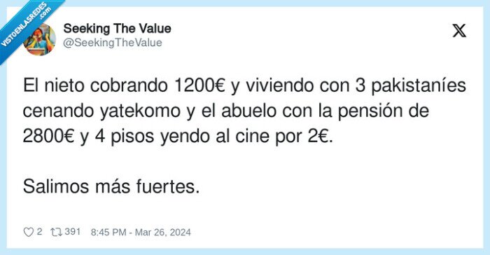 1554987 - El PSOE ganando votos de abuelos dándoles cine por 2€, por @SeekingTheValue