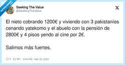 Enlace a El PSOE ganando votos de abuelos dándoles cine por 2€, por @SeekingTheValue