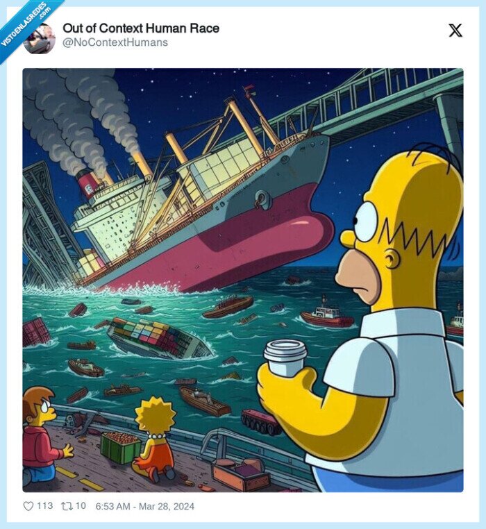1555605 - Los Simpson lo vuelven a hacer con el puente de Baltimore, por @NoContextHumans