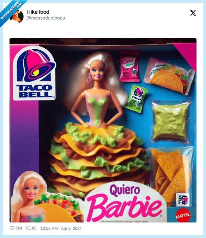 barbie,tacos,vestido,mattel