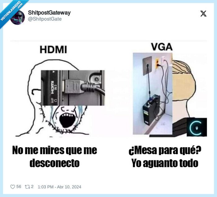 1561781 - HDMI vs VGA, por @ShitpostGate