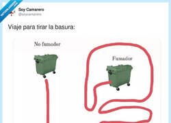 Enlace a Dos formas distintas de tirar la basura, por @soycamarero