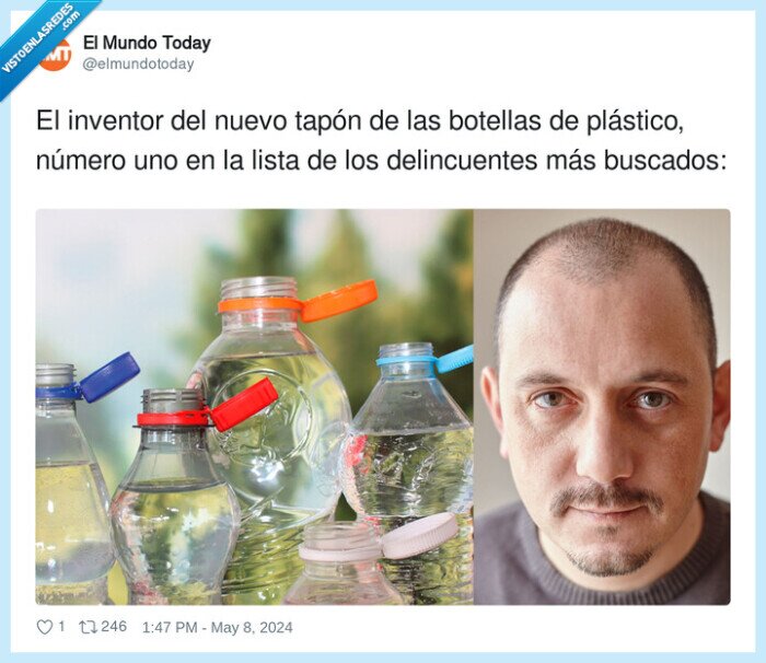 delincuentes,plástico,inventor,botellas,buscados