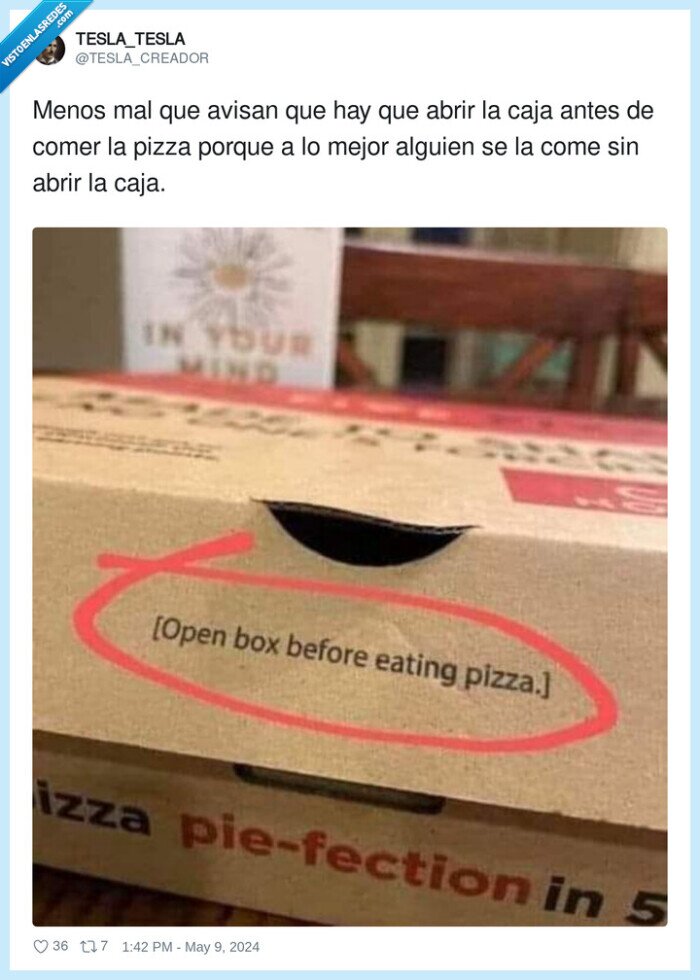 caja,pizza,abrir,comer,antes