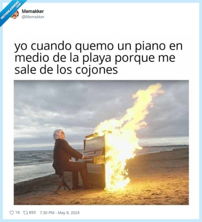 piano,quemar,fuego,playa