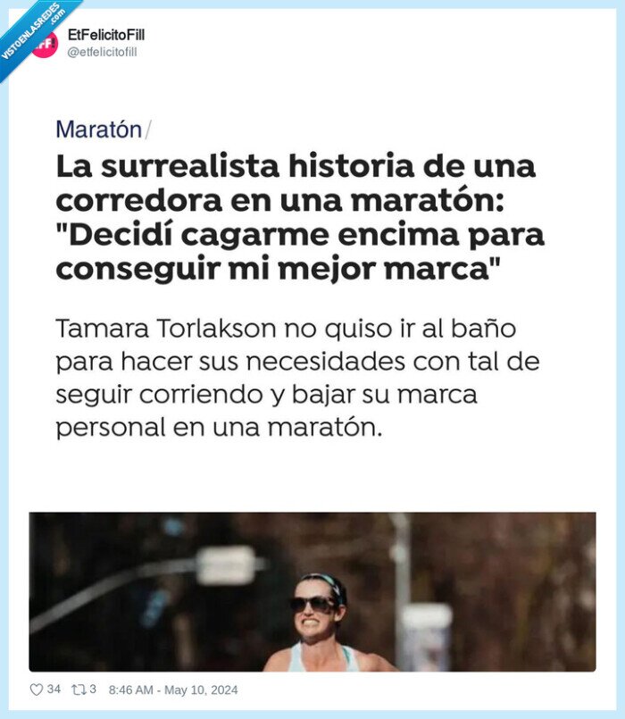 cagar,corredora,maratón,encima