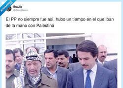 Enlace a Aznar de la mano con Palestina, por @Brantifasco