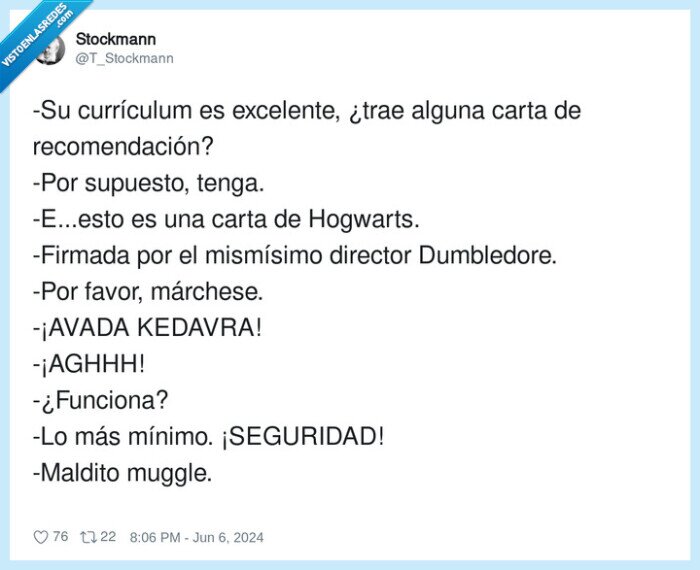 recomendación,currículum,dumbledore,excelente,trabajo