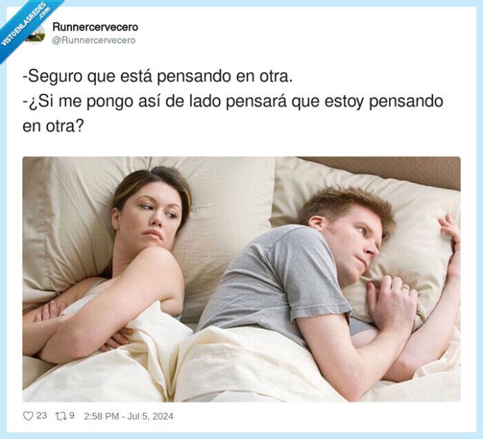 pensar,pensando,otra,cama,pareja