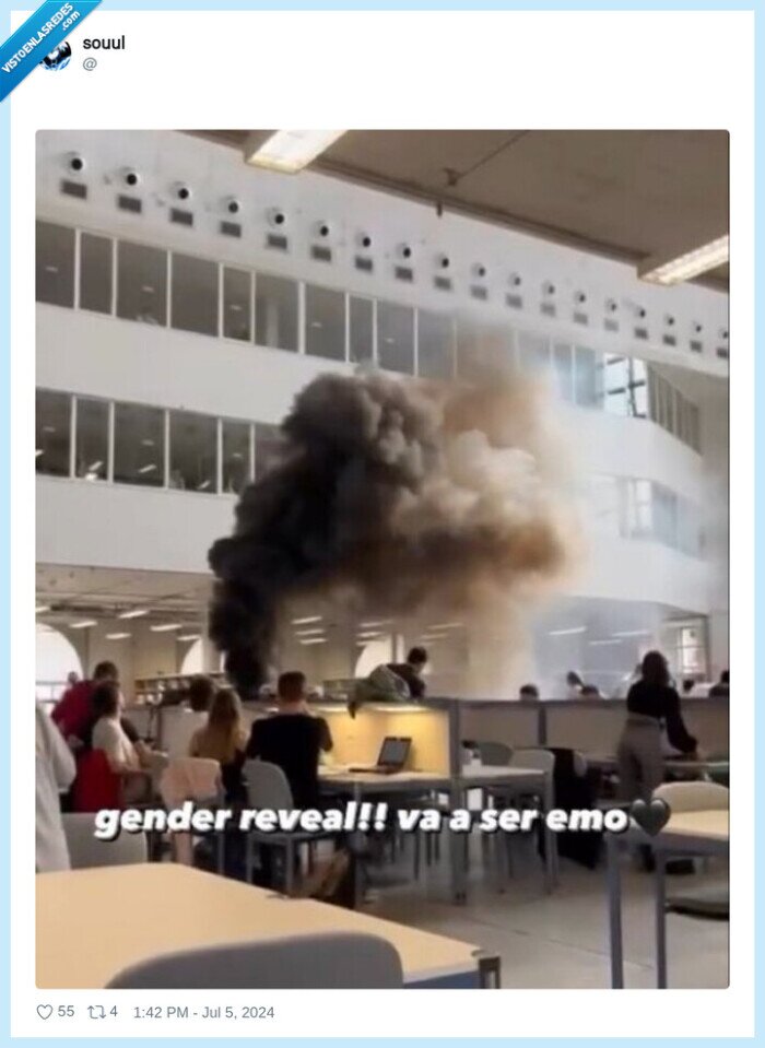 emo,gender reveal,negro,humo