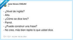 Enlace a ¿Nivel de inglés?, por @CineJavi