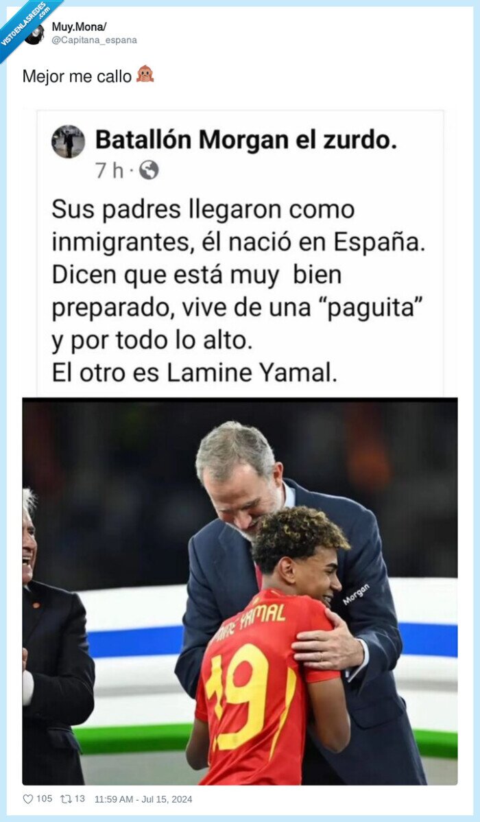 felipe vi,lamine yamal,parásito,crack,futbolista