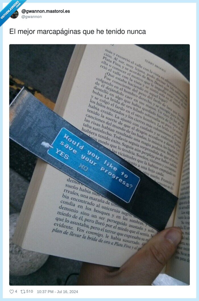 1608502 - ¿Quieres salvar tu progreso?, por @gwannon
