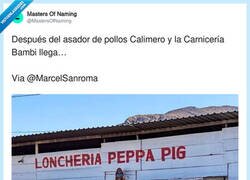 Enlace a Lonchería Peppa Pig, por @MastersOfNaming