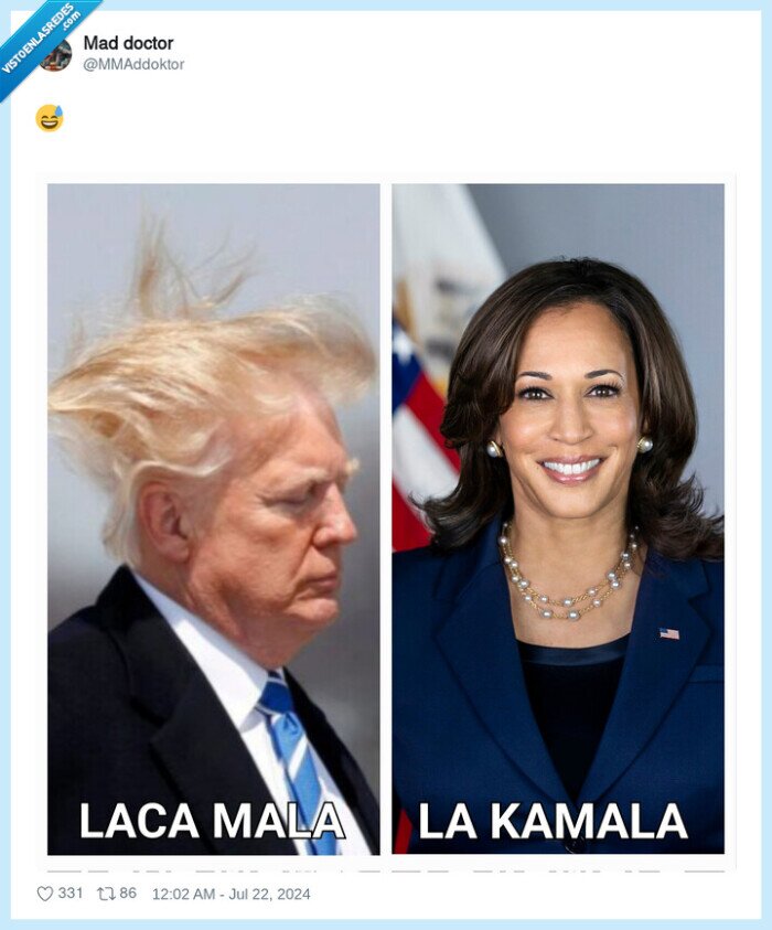 donald trump,kamala harris,laca mala