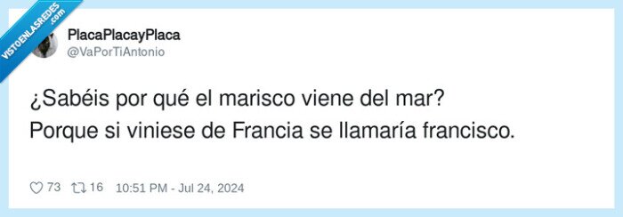 1612541 - ¿Sabéis por qué el marisco viene del mar?, por @VaPorTiAntonio