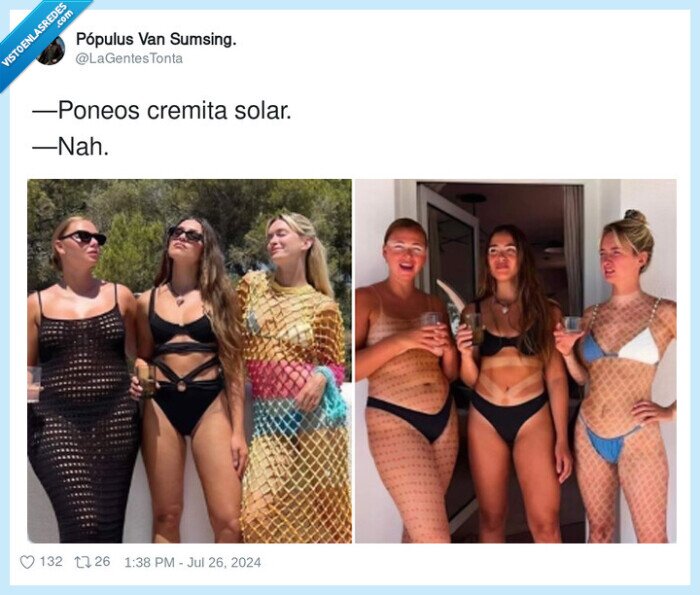 1613021 - ¿Crema solar? ¿Para qué?, por @LaGentesTonta