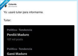 Enlace a Así estamos de la cabeza los que nos informamos en twitter, por @Cintiarella