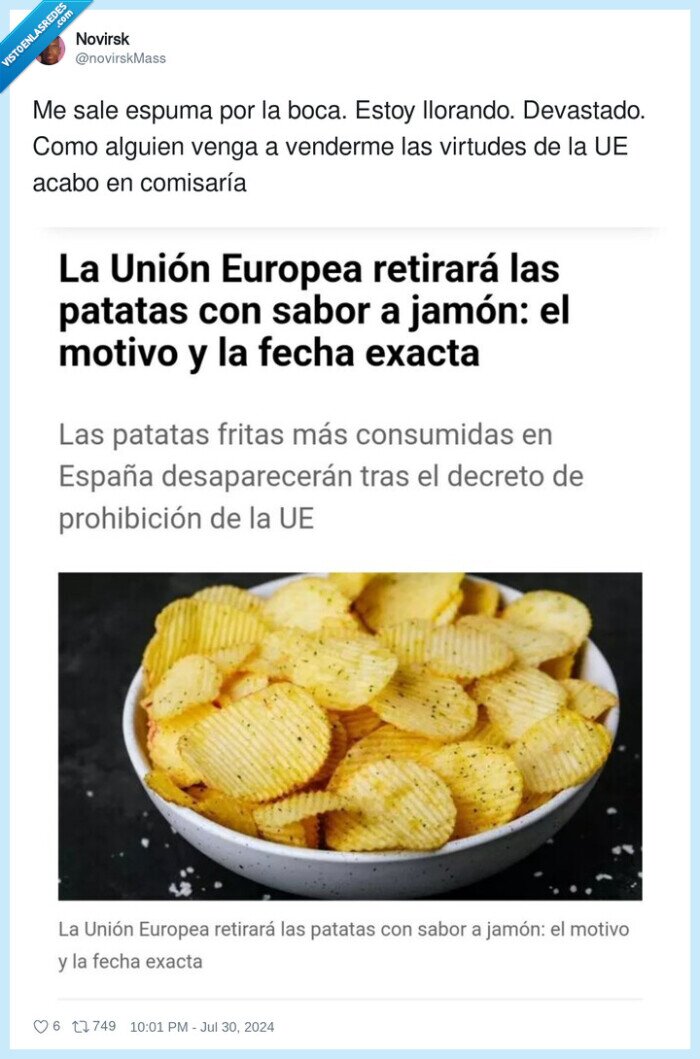 patatas fritas,sabor,ahumado,prohibido