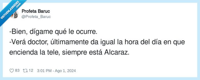 1616292 - Se me está haciendo repetitivo Alcaraz, por @Profeta_Baruc