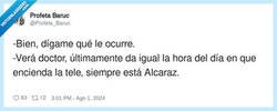 Enlace a Se me está haciendo repetitivo Alcaraz, por @Profeta_Baruc