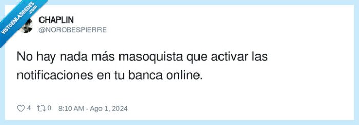 notificaciones,masoquista,activar,online,banca