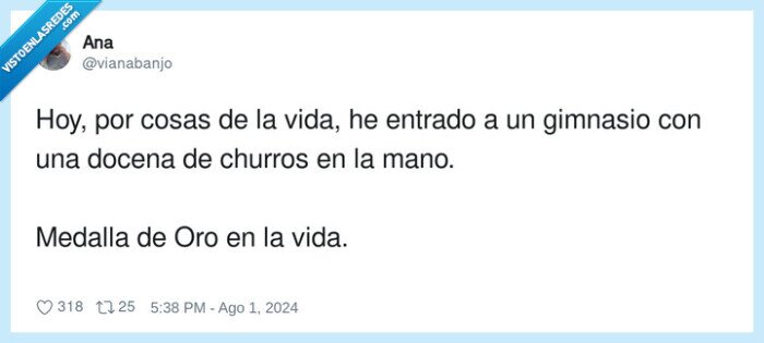 gimnasio,entrar,churros,medalla,docena