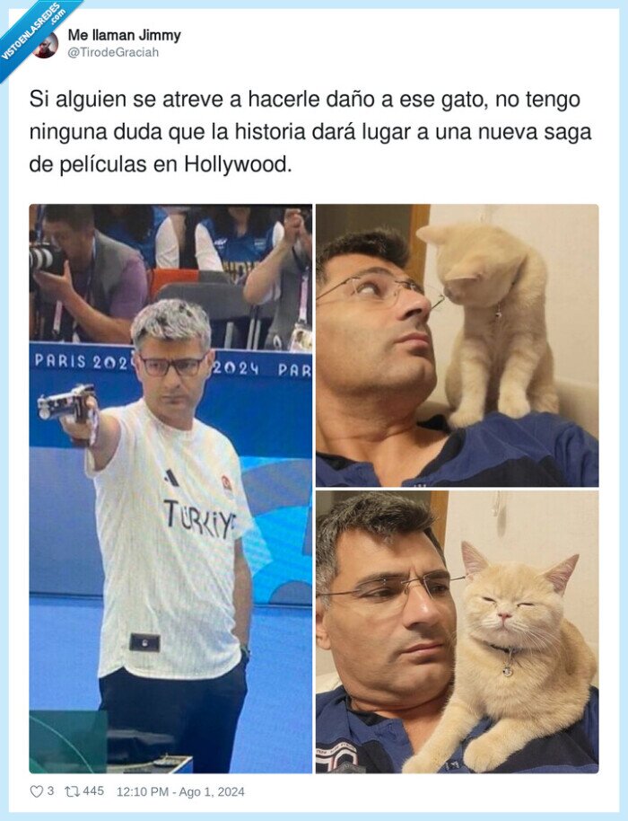 1616814 - Es que hasta le gustan los gatos, por @TirodeGraciah