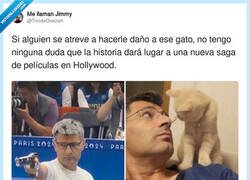 Enlace a Es que hasta le gustan los gatos, por @TirodeGraciah