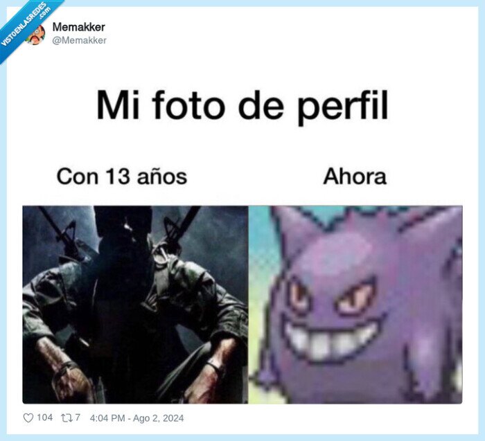 perfil,foto,13 años,ahora