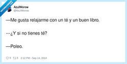 Enlace a Té y un buen libro, por @AzulWorow