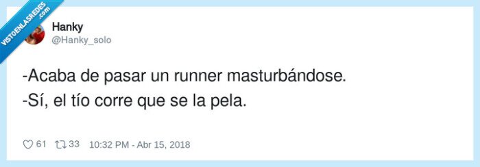 tocarse,runner,acaba,pasar,correr