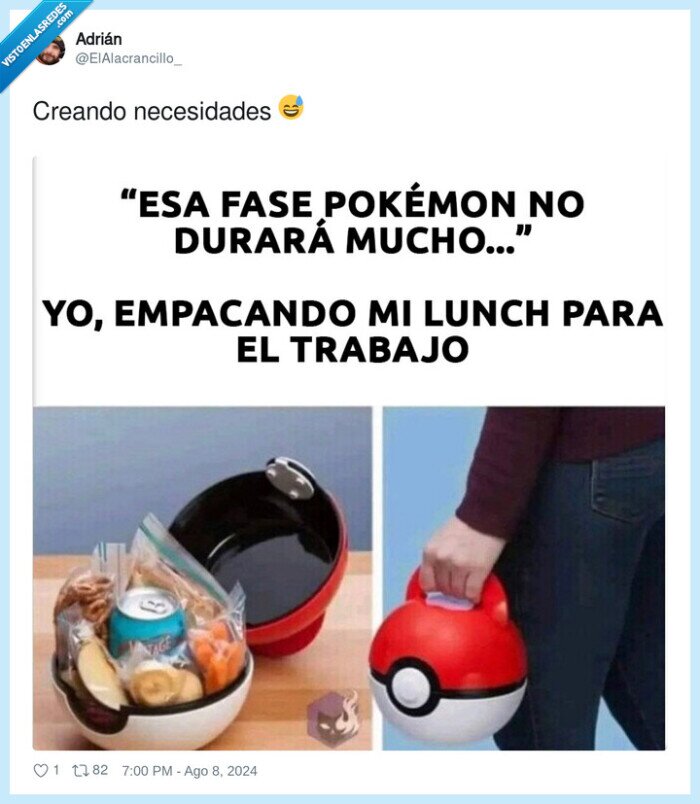 necesidades,crear,lunch,pokeball